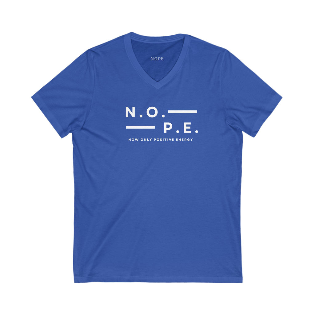 Unisex N.O.P.E. Positive Energy V-Neck Tee
