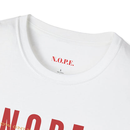 Unisex N.O.P.E. Statement T-Shirt – Casual Wear for Everyday Style