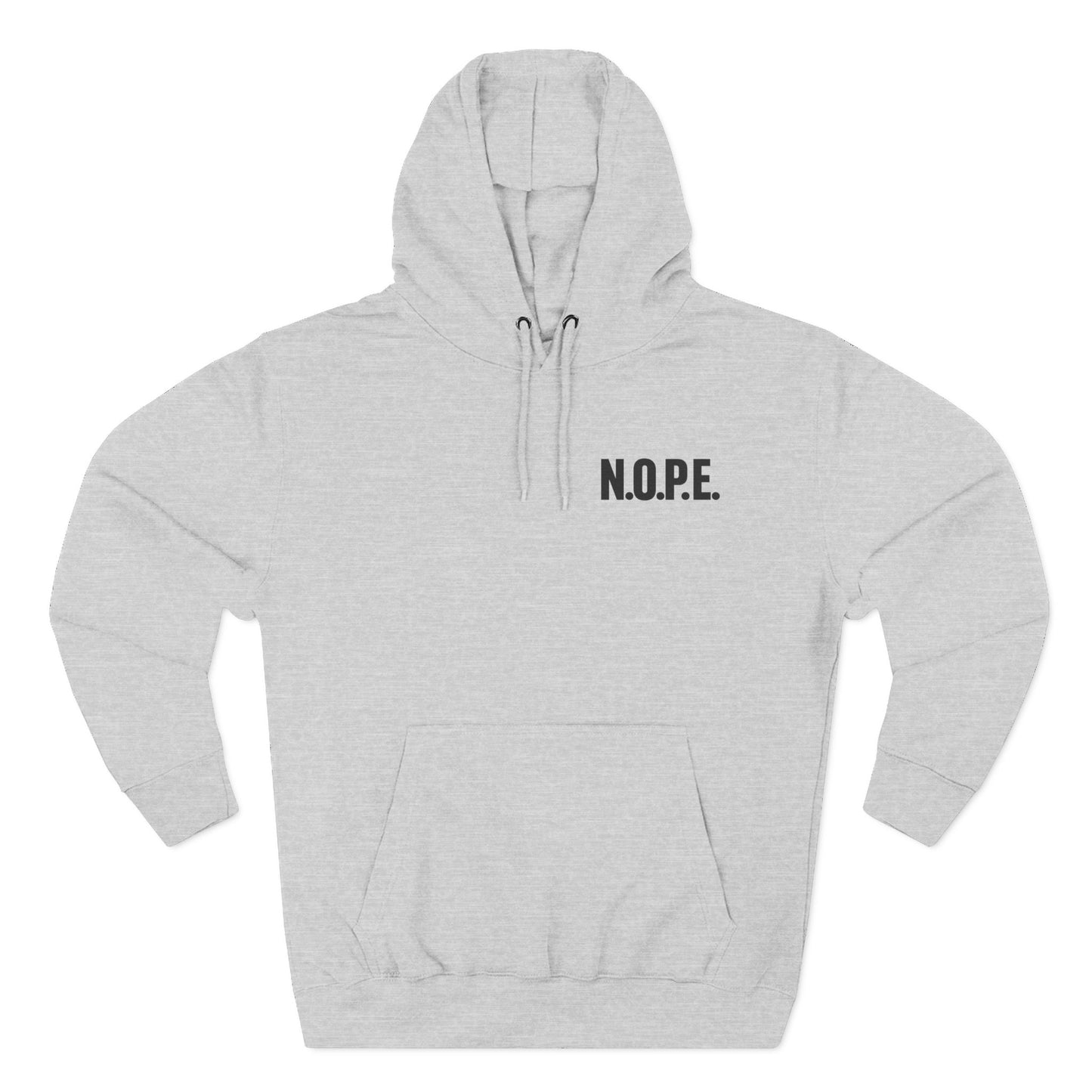 Hoodie — N.O.P.E. Minimal Graphic Fleece Hoodie (Now Only Positive Energy)