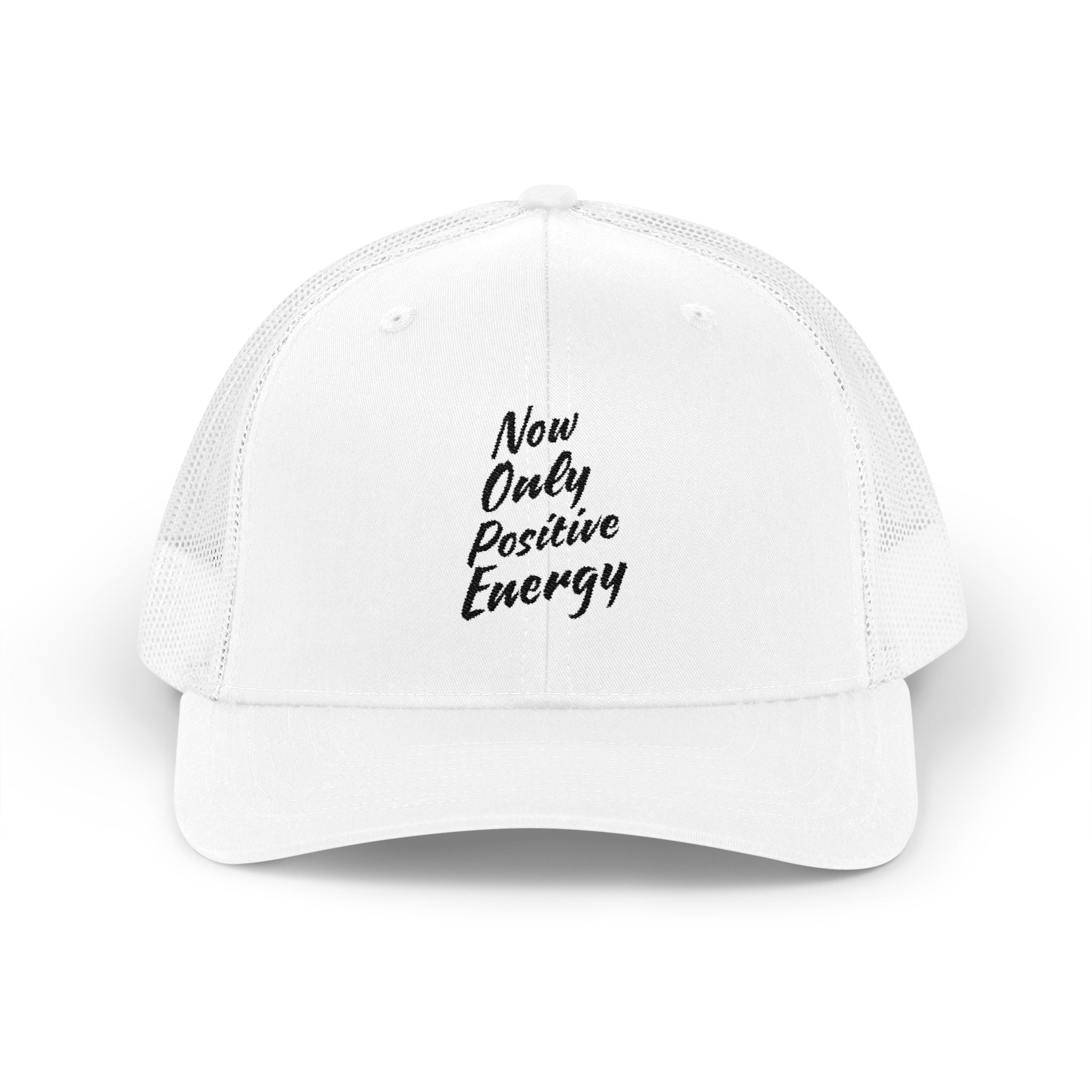 Positive Energy Snapback Hat, Trucker Cap for Good Vibes, Motivational Gift for Friends, Summer Outdoor Accessory, Cool Casual Headwear