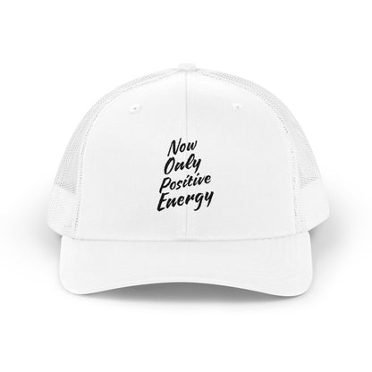 Positive Energy Snapback Hat, Trucker Cap for Good Vibes, Motivational Gift for Friends, Summer Outdoor Accessory, Cool Casual Headwear
