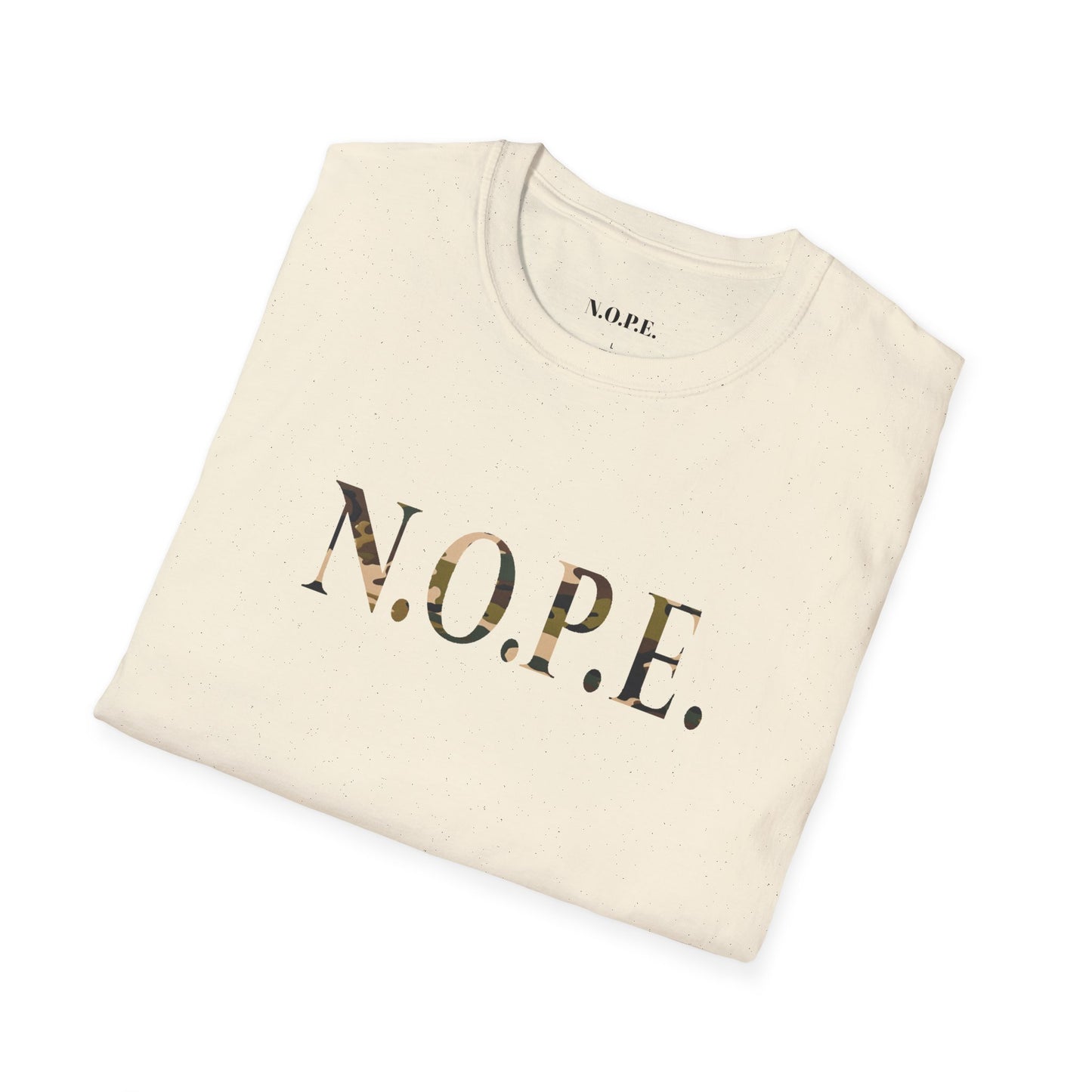 N O P E Army Fatigue Softstyle T-Shirt