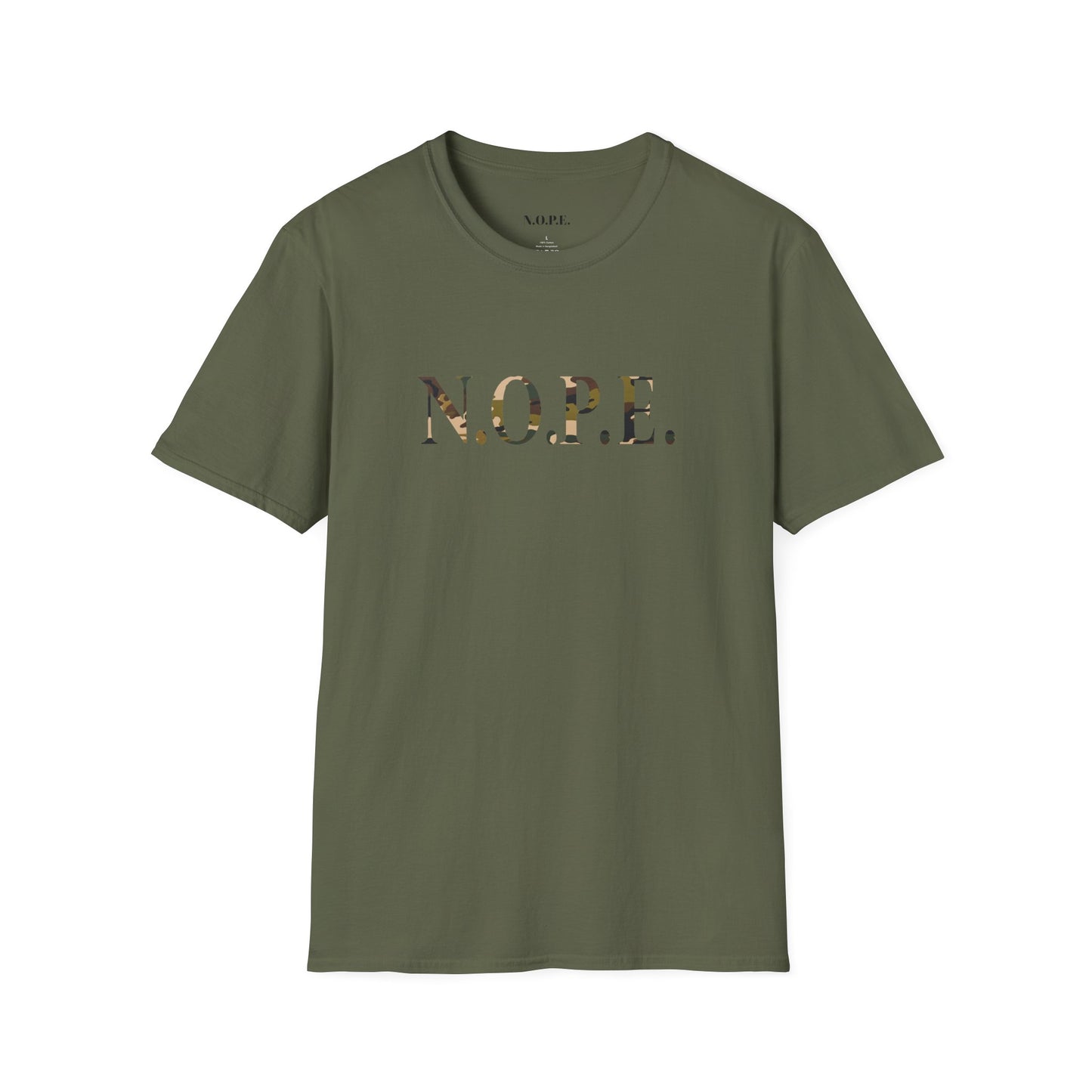 N O P E Army Fatigue Softstyle T-Shirt