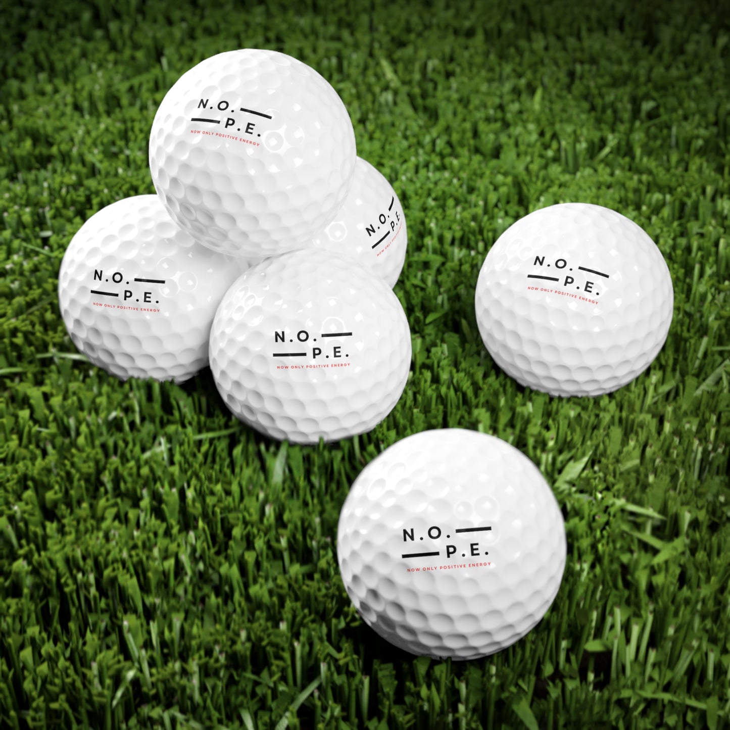 Golf Balls — N.O.P.E. Athletics: Built for Focus (6-Pack)