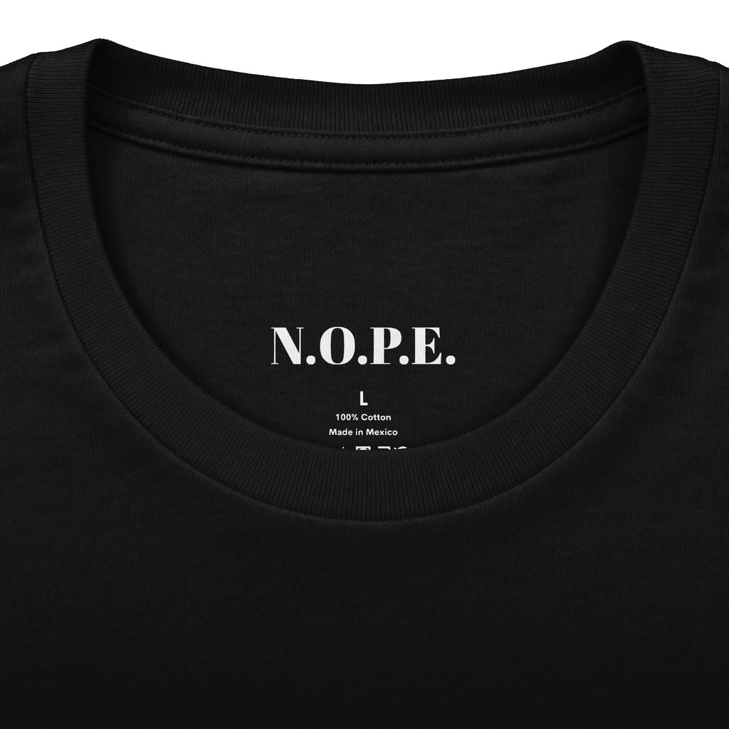 NOPE Graphic Tee — Funny Statement Black T-Shirt