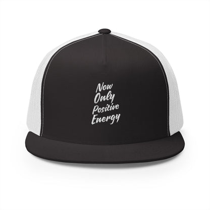 Embroidered 5 Panel Trucker Cap - Positive Energy Vibe Hat