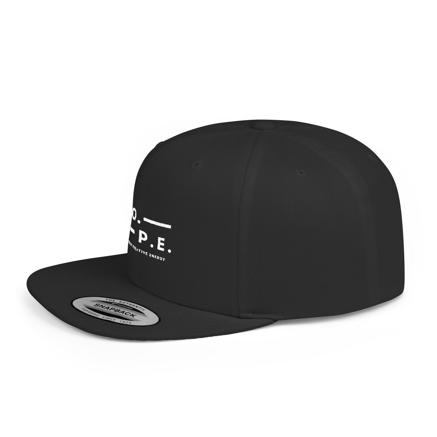 N.O.P.E. Flat Bill Snapback Hat - Stylish Cap for Positive Vibes