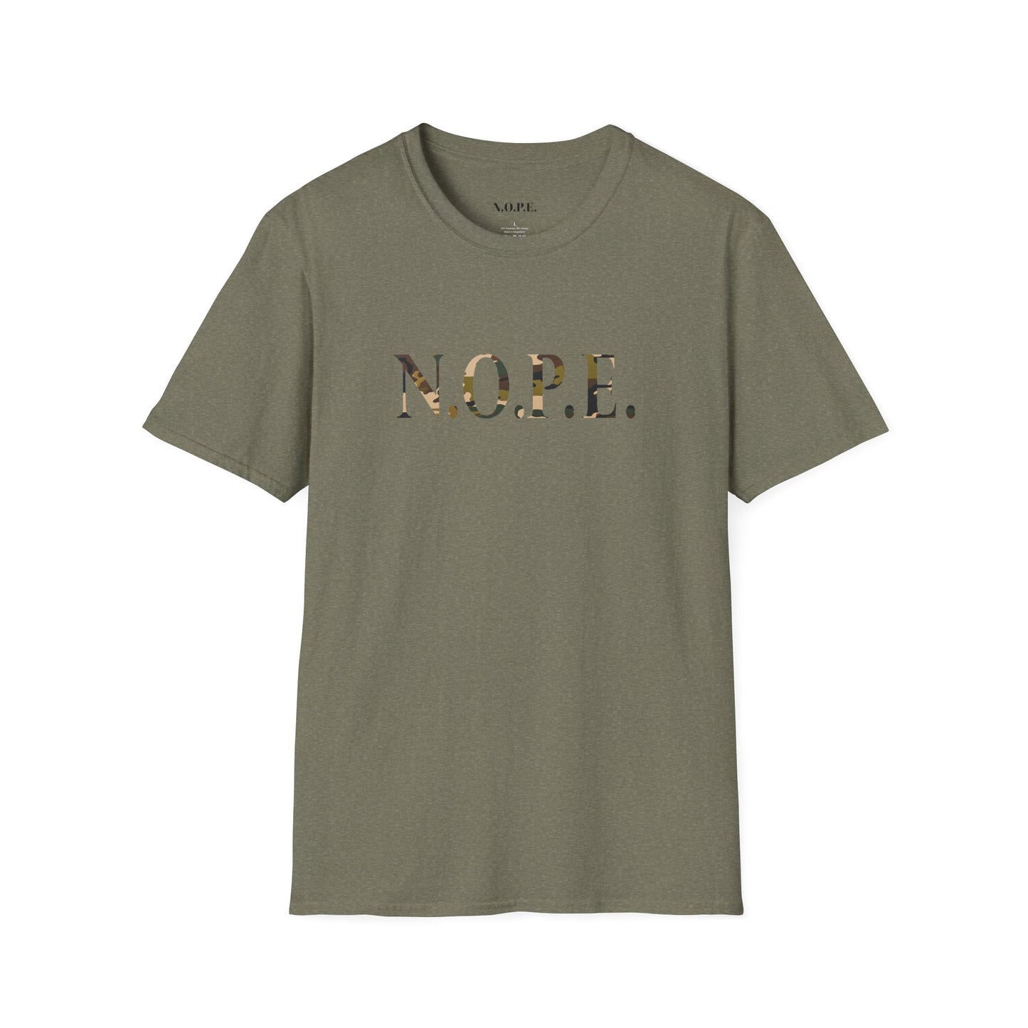 N O P E Army Fatigue Softstyle T-Shirt
