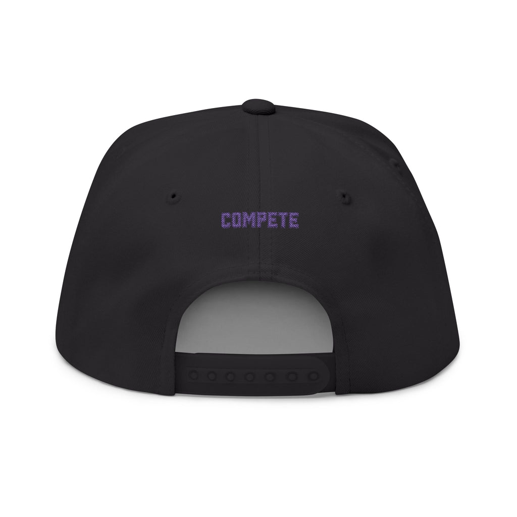 Athletic Embroidered Flat Bill Cap - Stylish and Trendy, Perfect for Sports Lovers, Summer Outings, and Gift Giving