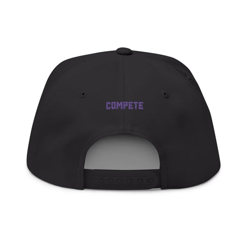 Athletic Embroidered Flat Bill Cap - Stylish and Trendy, Perfect for Sports Lovers, Summer Outings, and Gift Giving