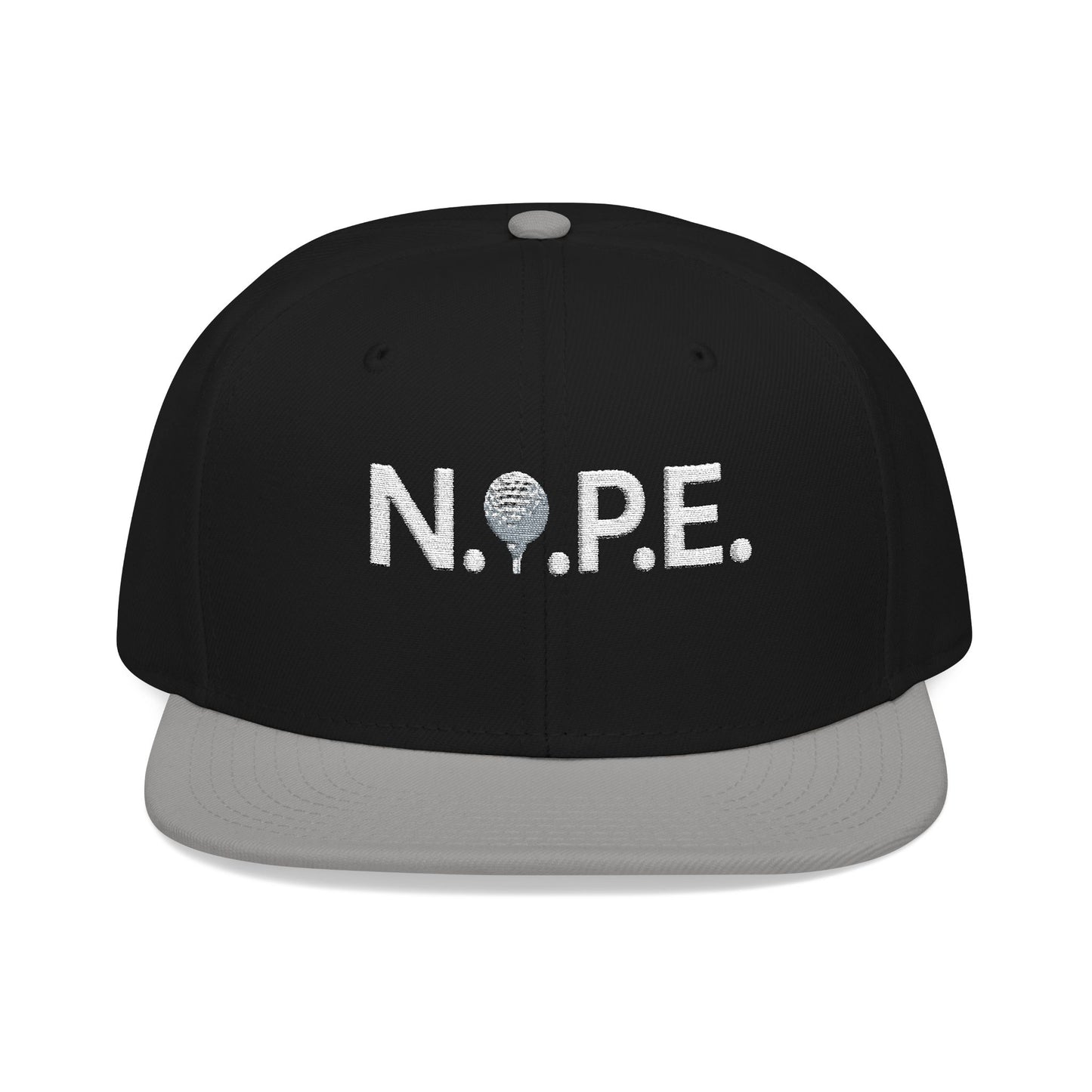Embroidered "N.O.P.E." Snapback Hat — Streetwear Baseball Cap