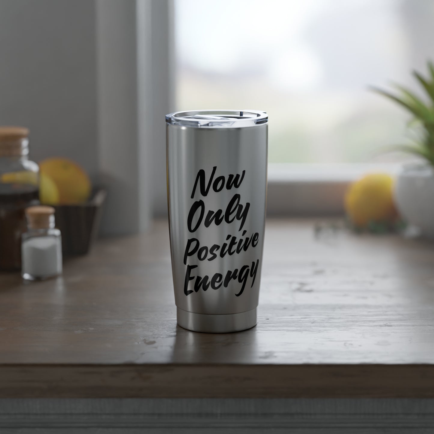 20oz Positive Energy Tumbler - Stainless Steel Travel Mug for Inspiration