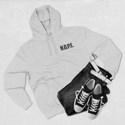 Hoodie — N.O.P.E. Minimal Graphic Fleece Hoodie (Now Only Positive Energy)