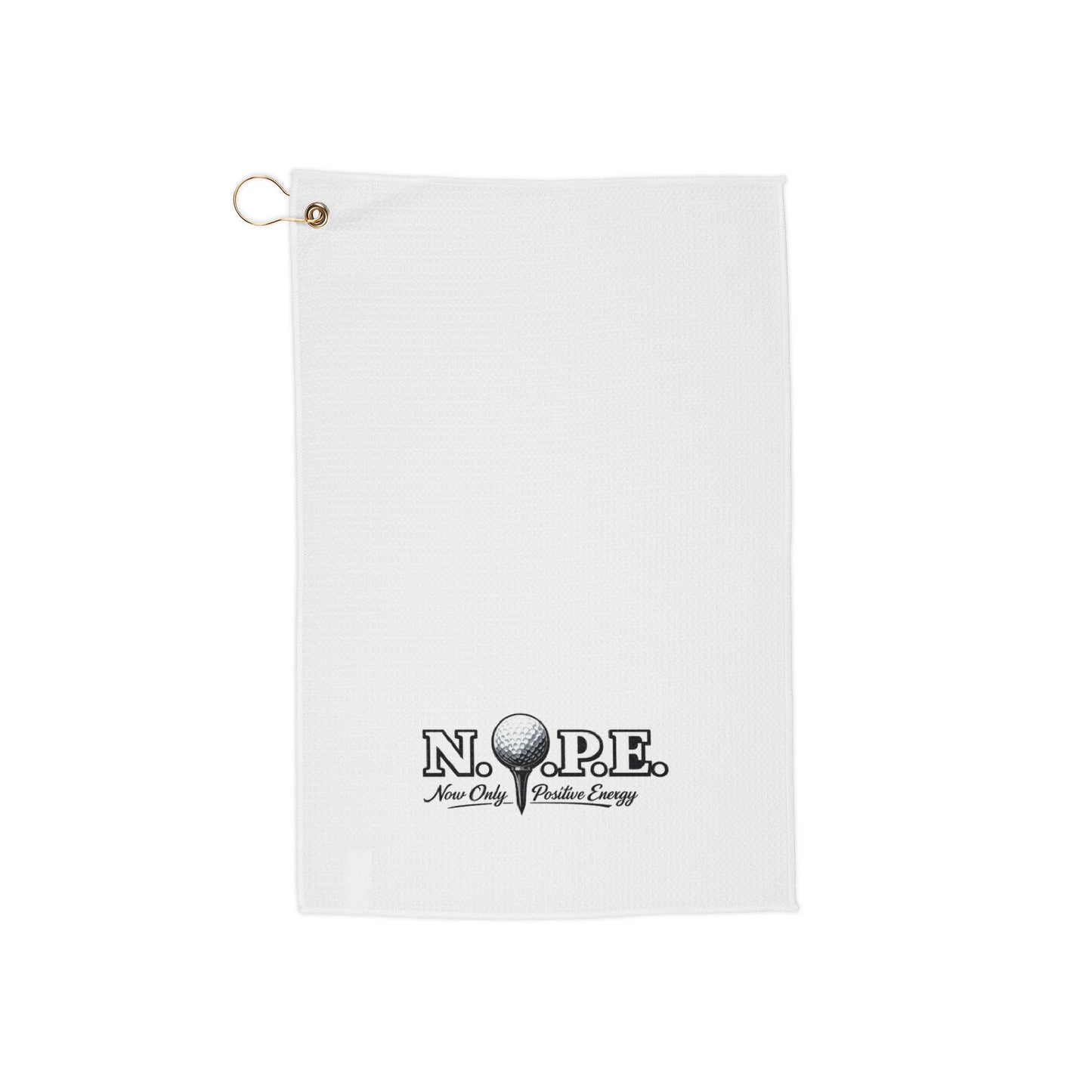 Golf Towel - N.O.P.E. Printed Microfiber Golf Towel with Grommet & Clip