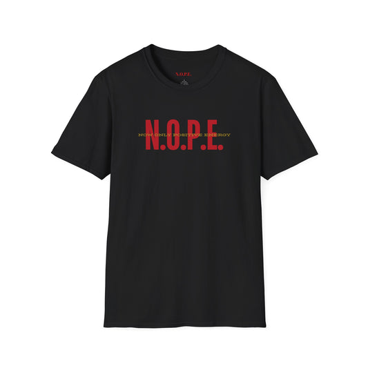 Stylish Humor Graphic Tee - 'N.O.P.E. (Not Our Problem Ever)', Cool Casual Wear, Funny Gift for Friends, Perfect for Relaxation or Parties