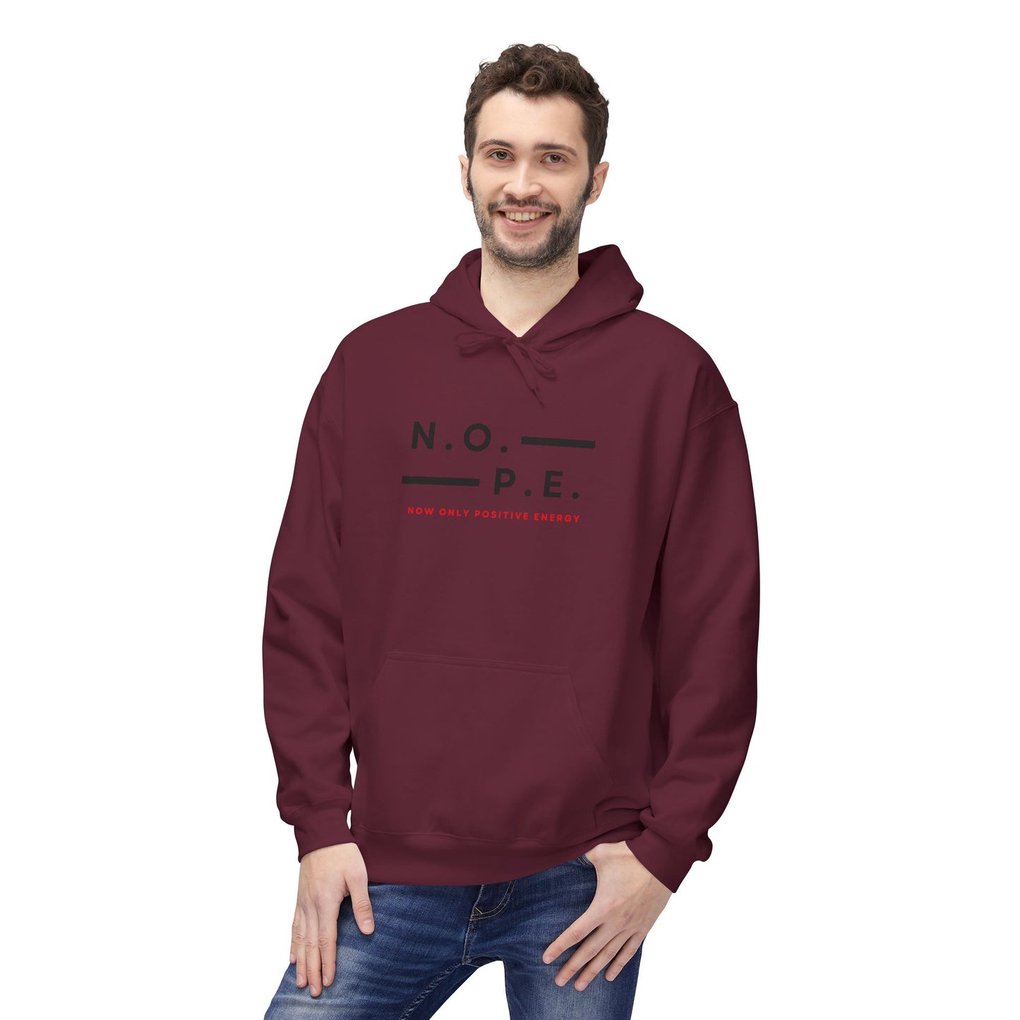 N.O.P.E. Unisex Fleece Hoodie - Soft and Comfy, Perfect for Everyday Wear, Gift Idea for Any Occasion