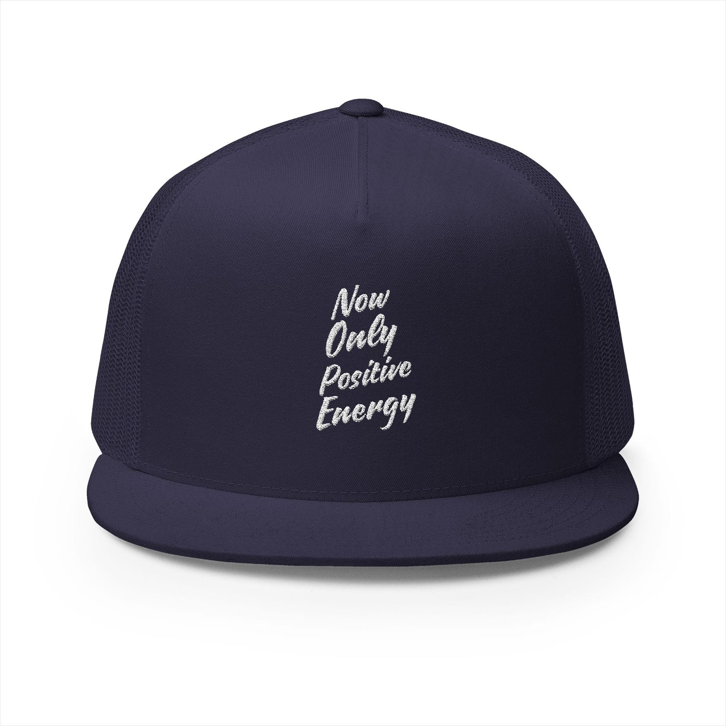 Embroidered 5 Panel Trucker Cap - Positive Energy Vibe Hat