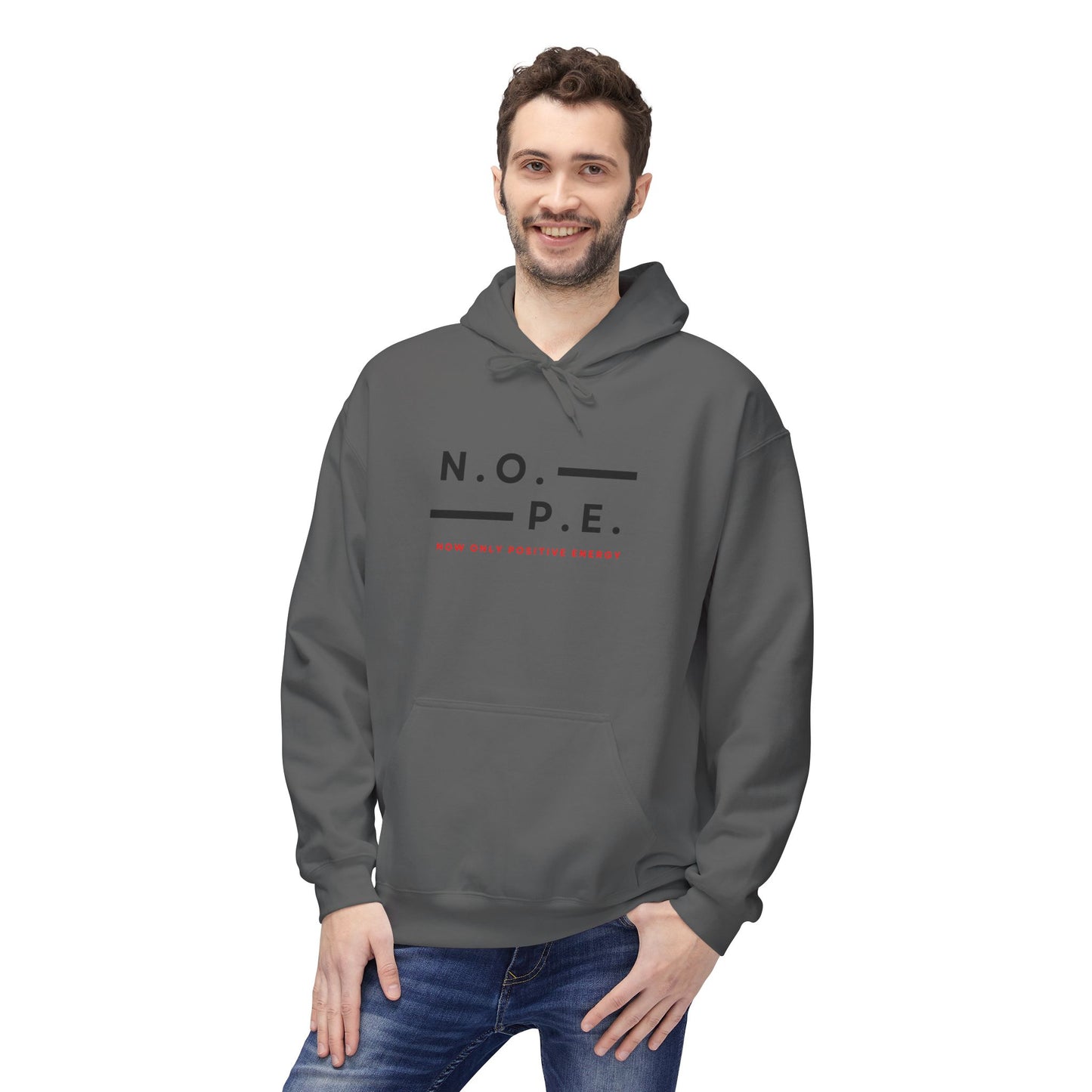 N.O.P.E. Unisex Fleece Hoodie - Soft and Comfy, Perfect for Everyday Wear, Gift Idea for Any Occasion