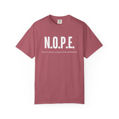 Unisex T-Shirt: N.O.P.E. - Now Only Positive Energy | Trendy Graphic Tee, Motivational Top, Gift for Positivity Lovers, Everyday Wear, [...]