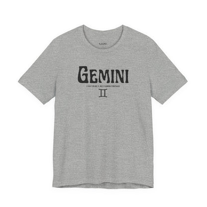 Gemini Zodiac Tee — Celebrate Intelligence & Versatility