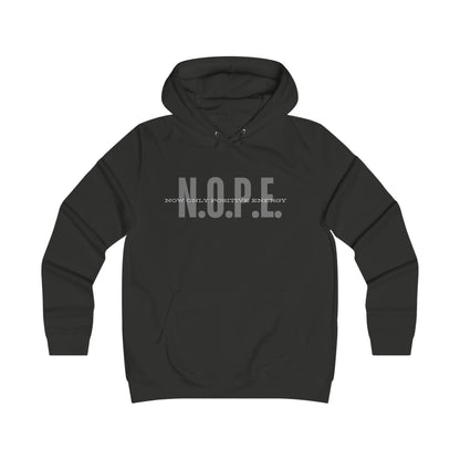 NOPE College Hoodie — Women's Casual Campus Pullover