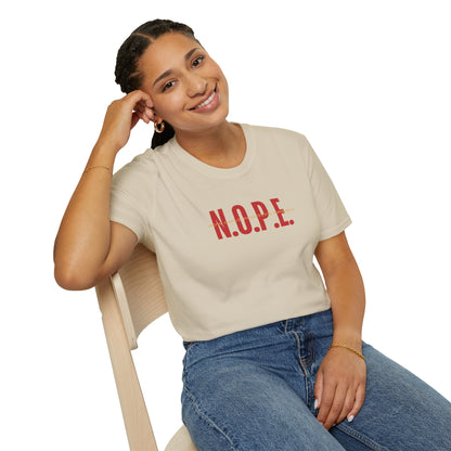 Unisex N.O.P.E. Statement T-Shirt – Casual Wear for Everyday Style