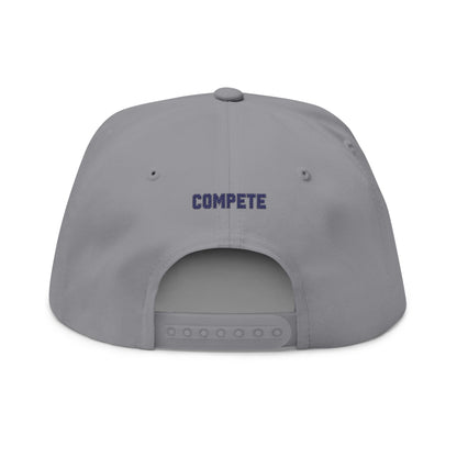 N.O.P.E.  Athletics Flat Bill Cap, Trendy Snapback Hat, Cool Cap for Sports Lovers, Gift for Athletes, Casual Streetwear