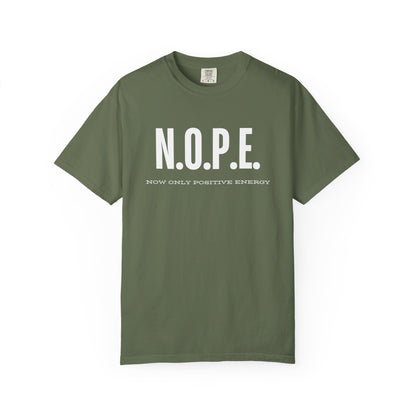 Unisex T-Shirt: N.O.P.E. - Now Only Positive Energy | Trendy Graphic Tee, Motivational Top, Gift for Positivity Lovers, Everyday Wear, [...]