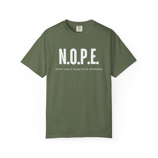 Unisex T-Shirt: N.O.P.E. - Now Only Positive Energy | Trendy Graphic Tee, Motivational Top, Gift for Positivity Lovers, Everyday Wear, [...]