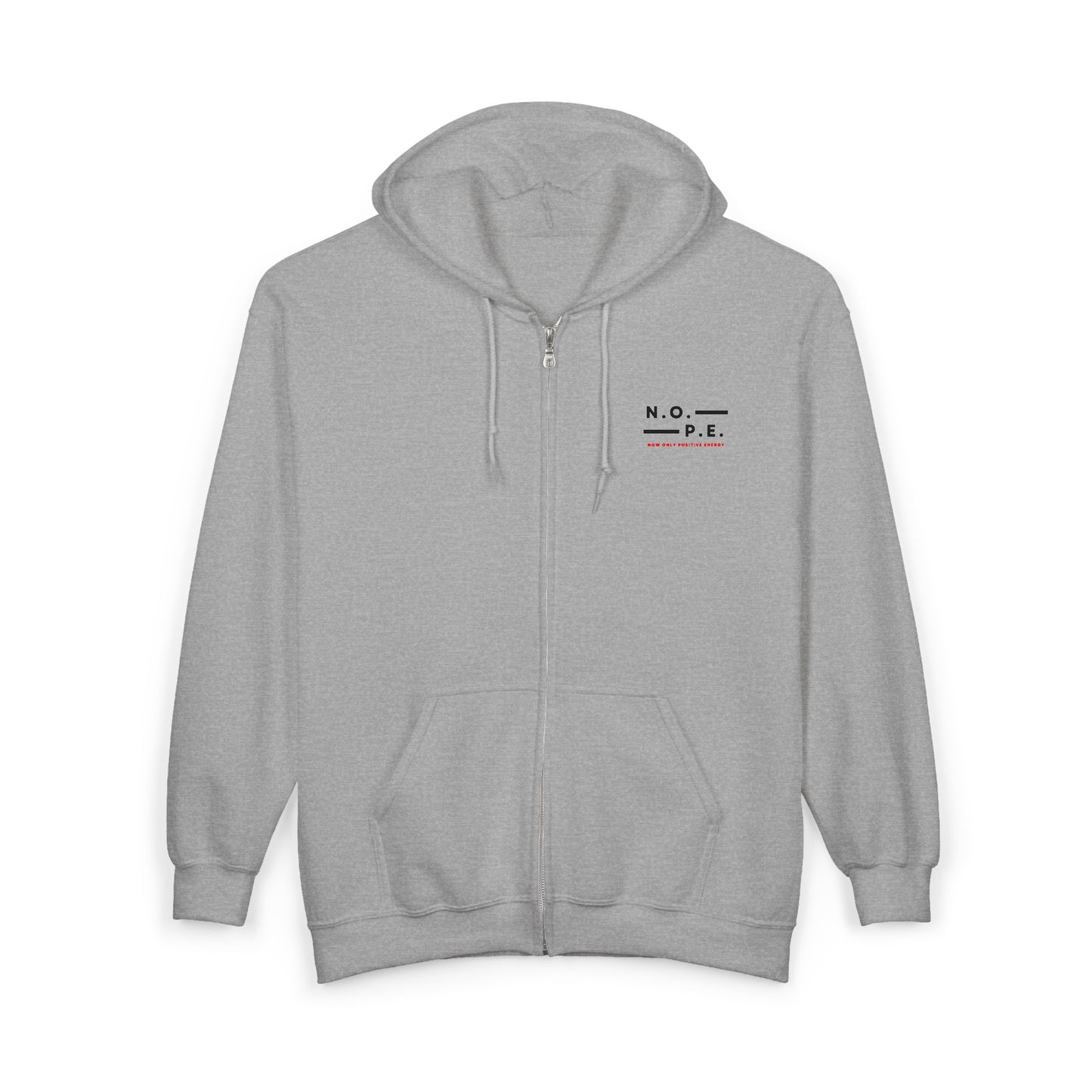 Comfy Unisex Zip Hoodie with 'N.O.P.E' Design - Perfect for Relaxation, Gifts, Casual Wear, and Occasions